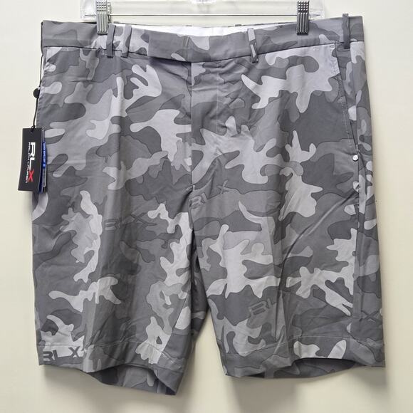 RLX Ralph Lauren Golf Men's 42 Gray Camo Water Repellent Stretch